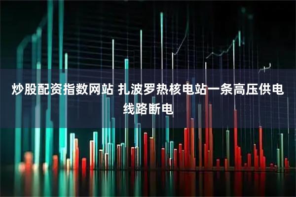 炒股配资指数网站 扎波罗热核电站一条高压供电线路断电